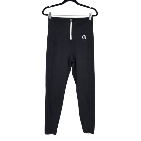 Grrl Full Length Squat Proof Zipper Front Detail Leggings Amanda/Heather Size 10 - Picture 1 of 3